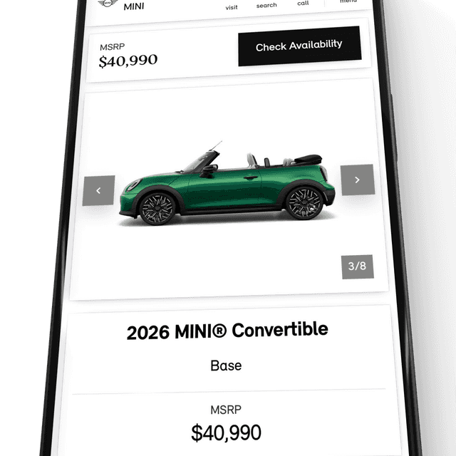 MINI USA search interface